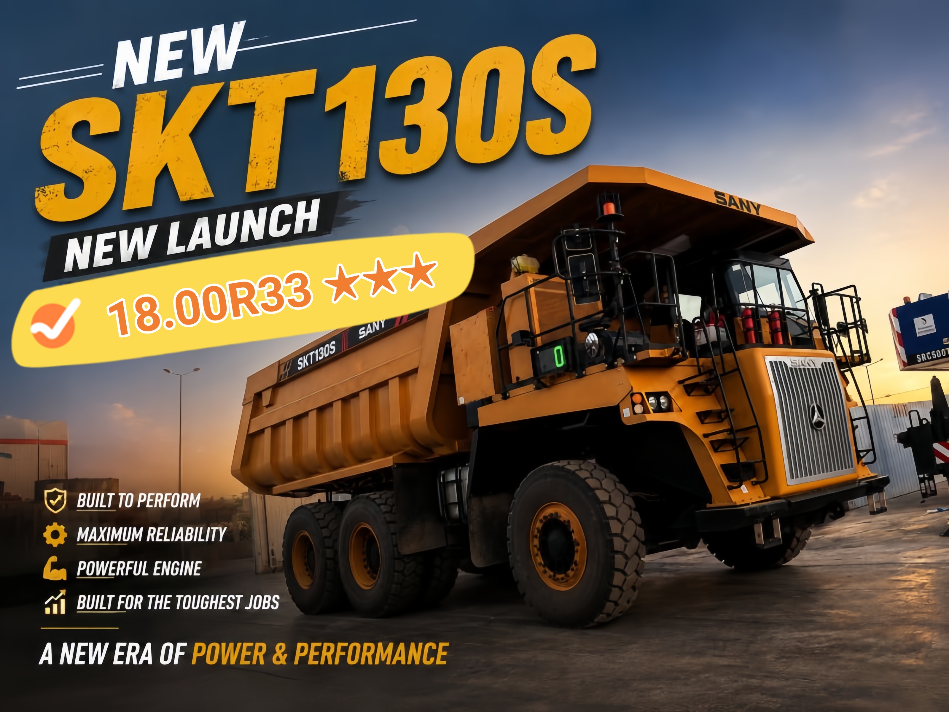 WEMAX TIRE – 18.00R33 ★★★ E4 Heavy Duty mining tires for EV & HEV widebody dump truck!